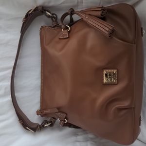 Dooney and Bourke Tegan Natural Camel Color Leather Bag NWT